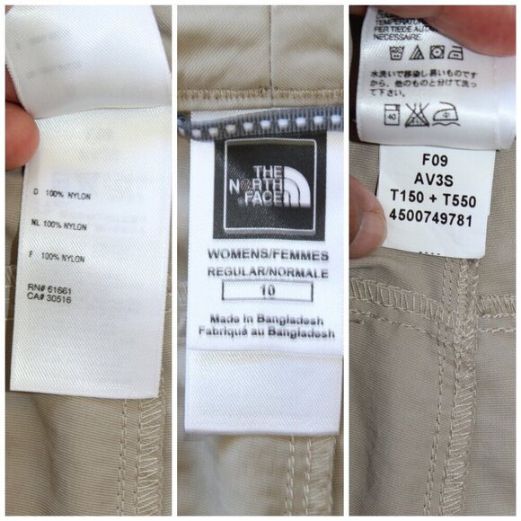 The North Face Women's Convertible Hiking Pants Size 10 Outdoor Workout Khaki - Picture 7 of 7